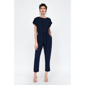 Zara Jumpsuit with Buttoned Shoulders XS